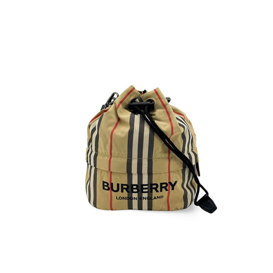 Burberry Phoebe Icon Stripe Econyl Drawcord Pouch