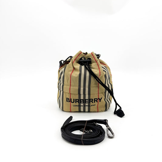 Burberry Phoebe Icon Stripe Econyl Drawcord Pouch