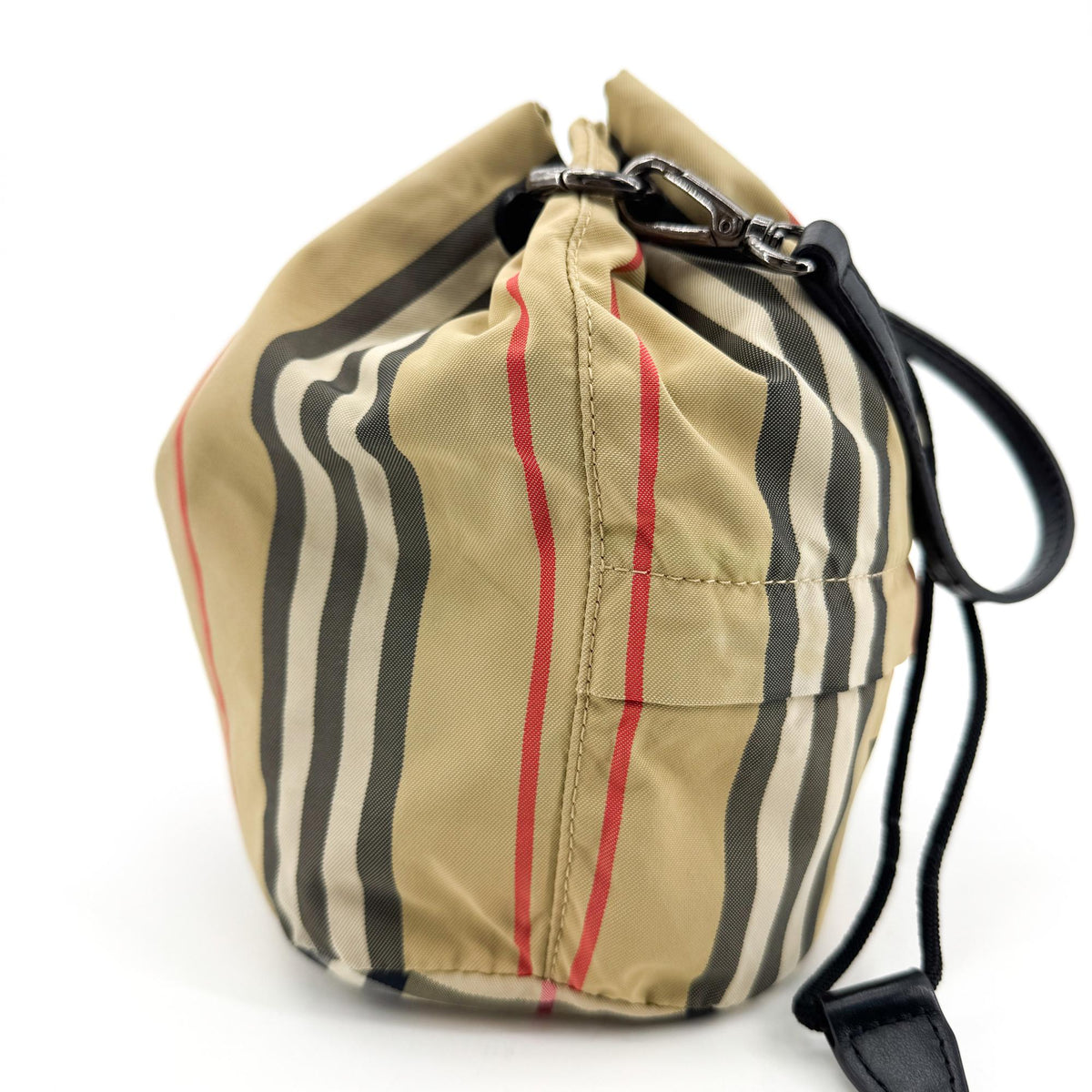 Burberry Phoebe Icon Stripe Econyl Drawcord Pouch