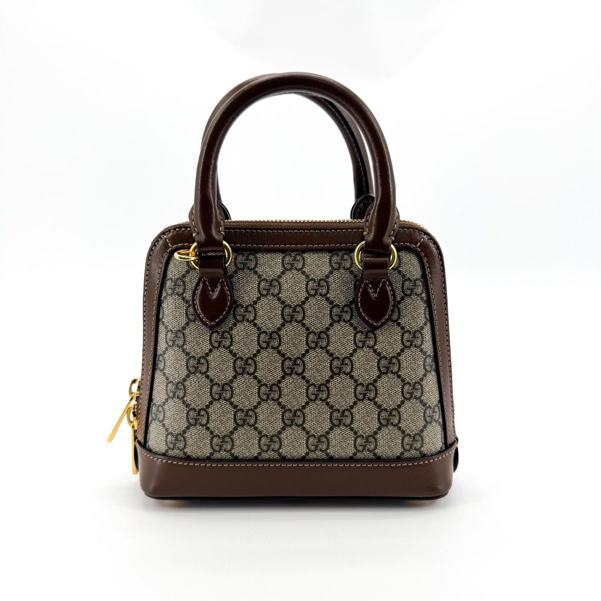 Gucci Horsebit 1955 Mini Top Handle Bag GG Supreme Brown