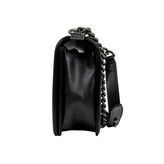 Chanel Black Large Caviar Boy Bag