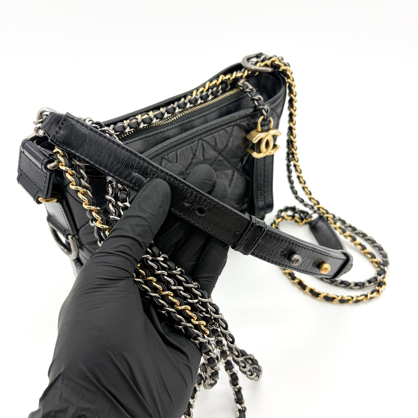 Chanel Gabrielle Small Hobo Bag Black