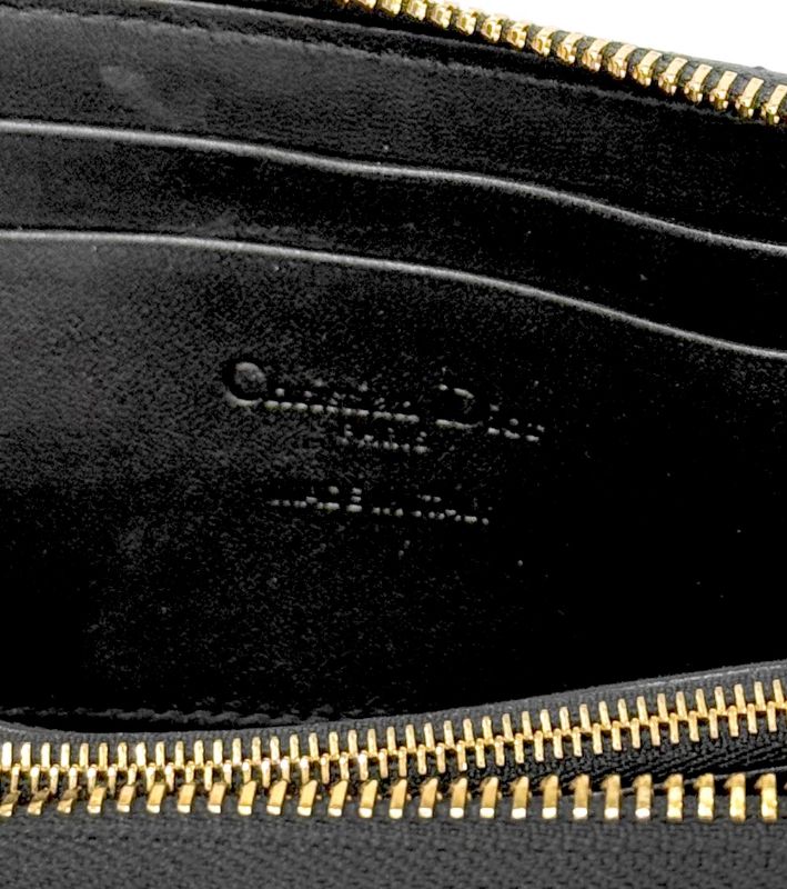 Dior Black Canage Long Wallet