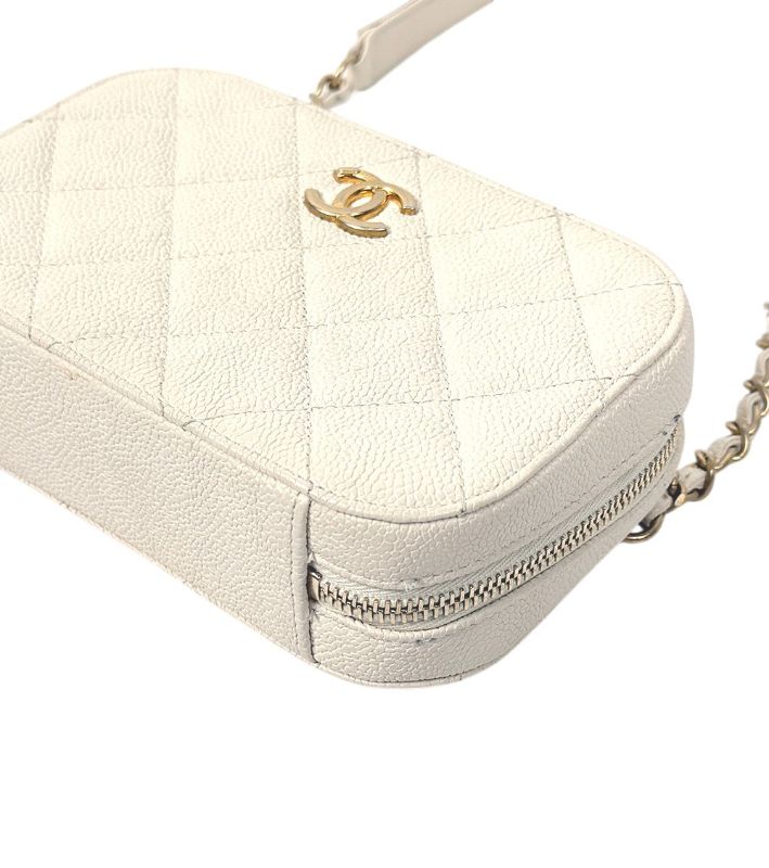 Chanel Beige Caviar Leather Belt Bag