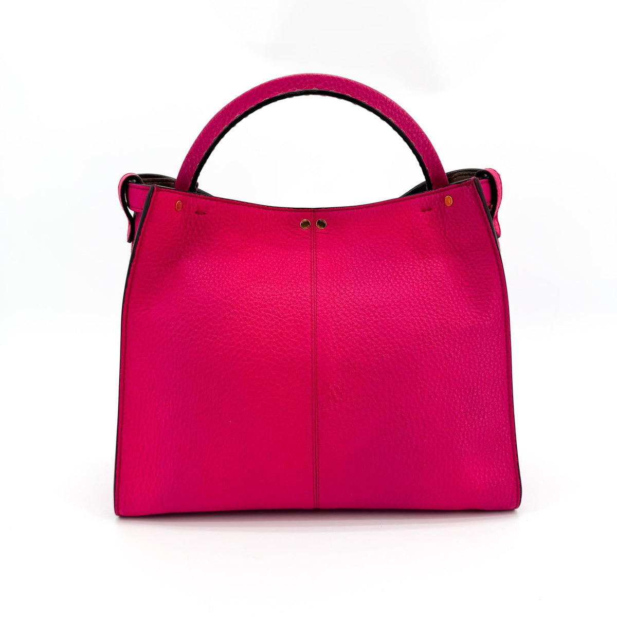 Fendi Peekaboo X-Lite Medium Tote Bag Pink Gold Hardware