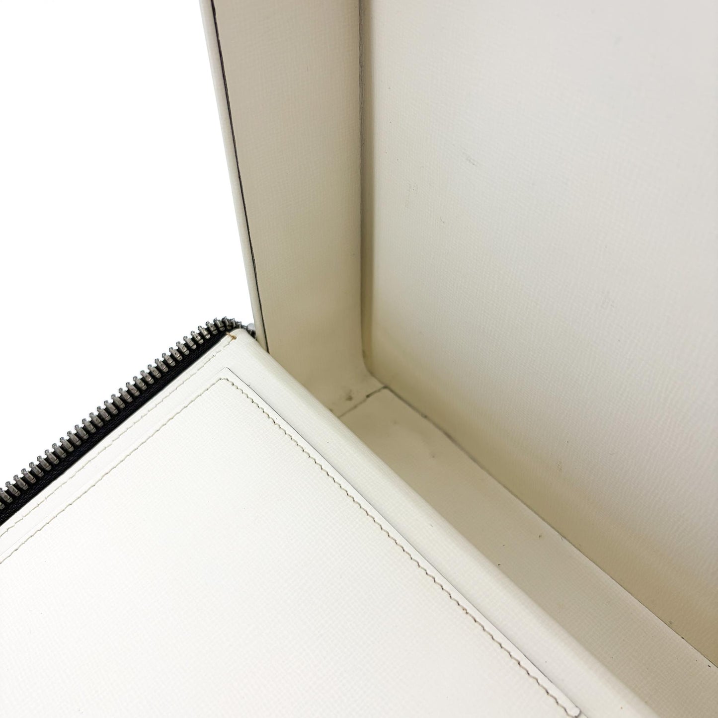 Valextra Premier Briefcase White