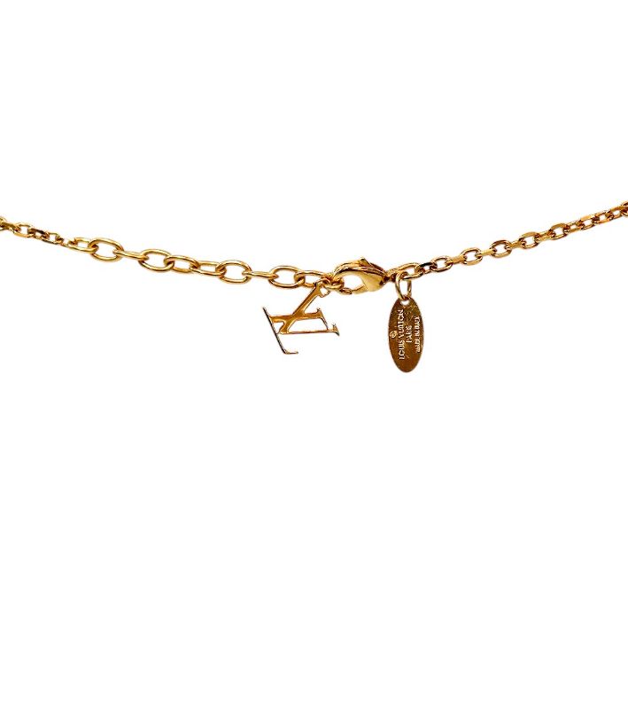 Louis Vuitton Cubic Cube Gold Necklace