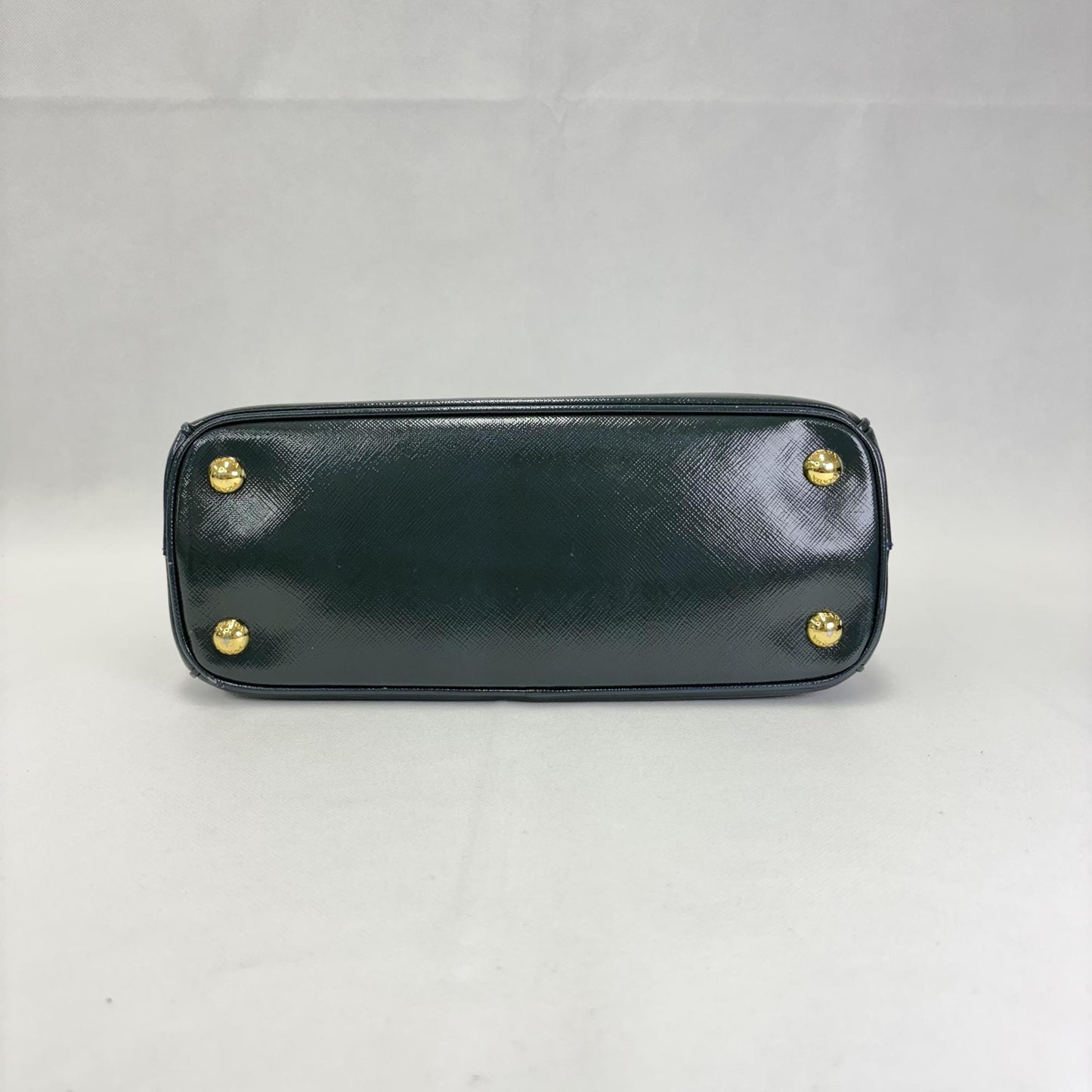 Galleria Saffiano Patent Medium Green/Navy