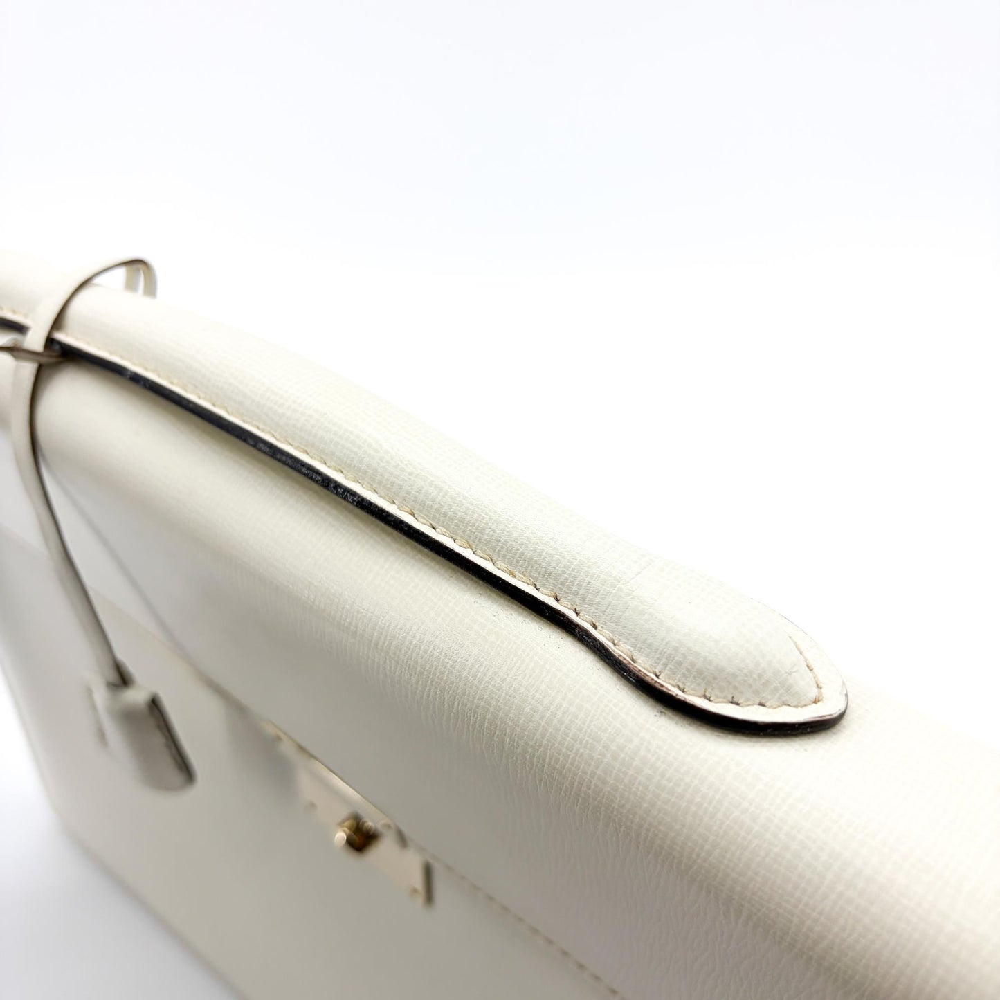 Valextra Premiere Briefcase White