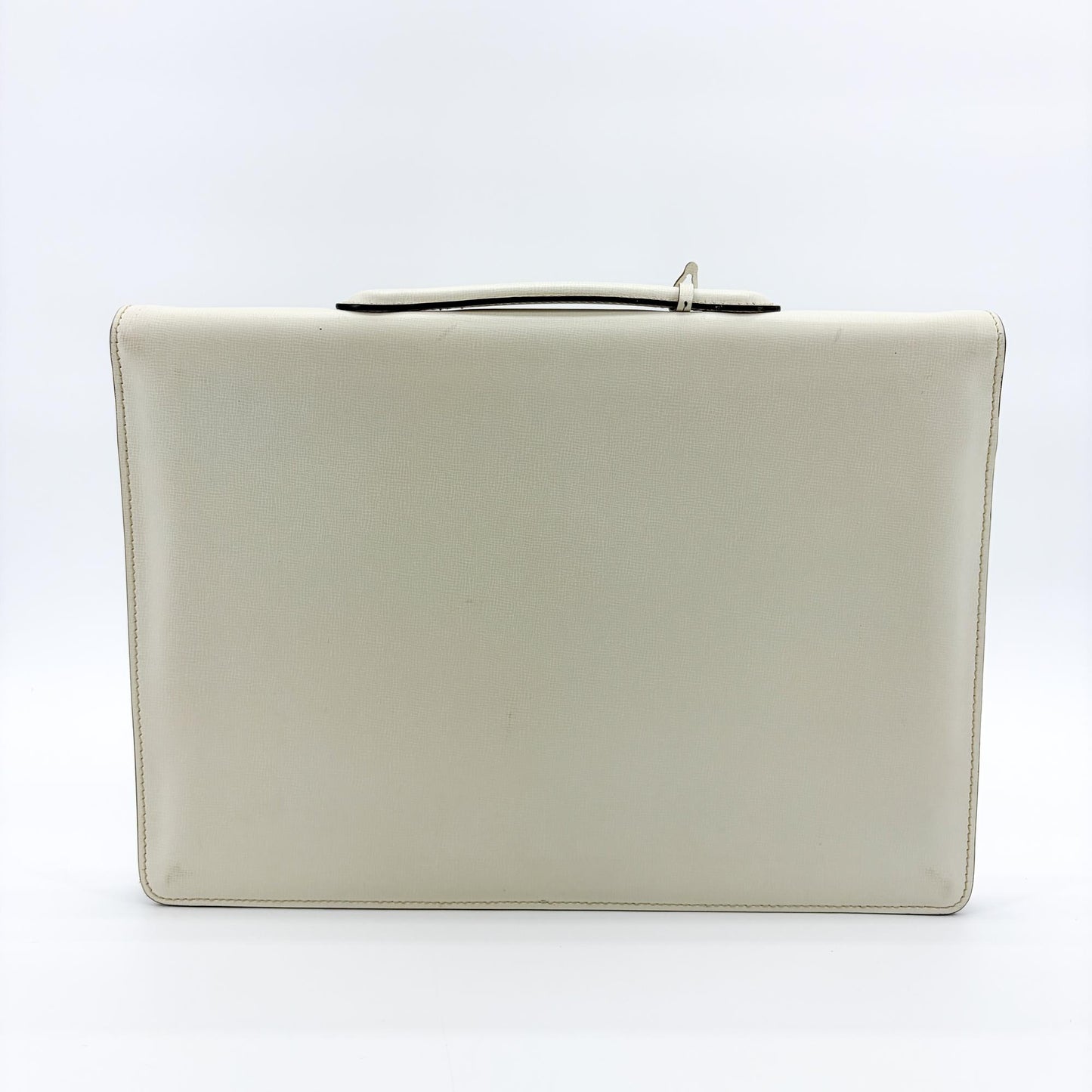 Valextra Premiere Briefcase White