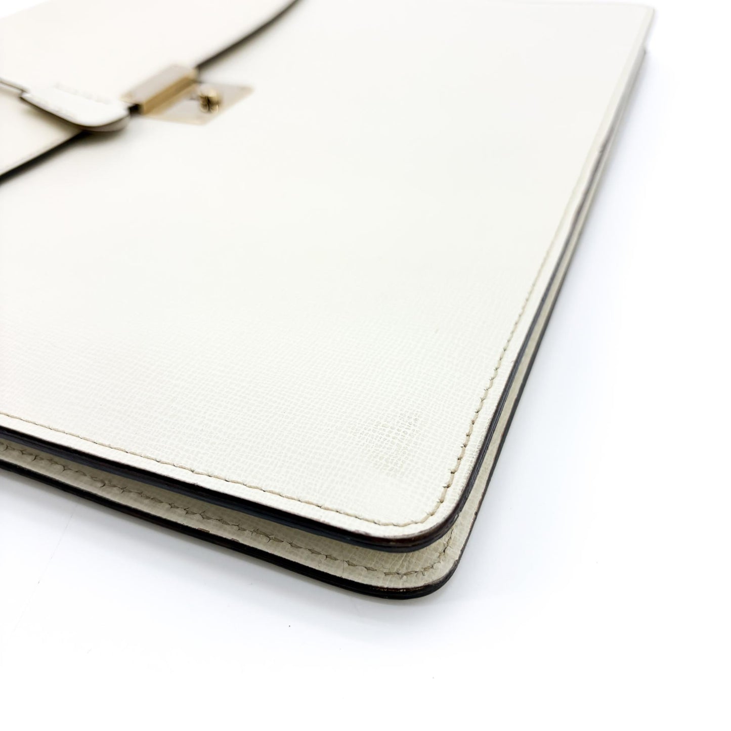 Valextra Premiere Briefcase White