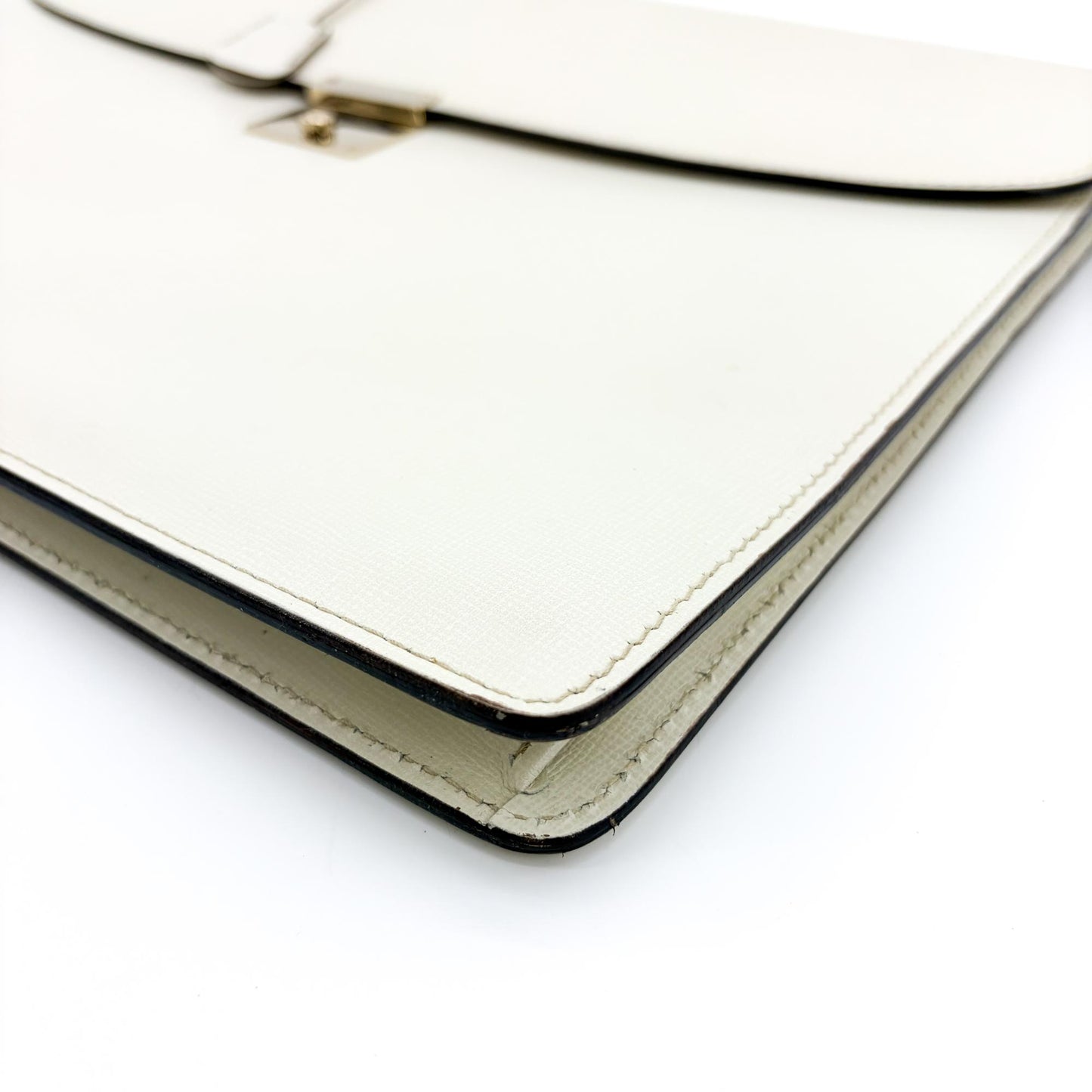 Valextra Premiere Briefcase White