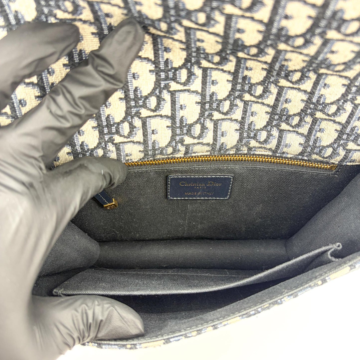 Dior 30 Montaigne Bag Blue Oblique Jacquard