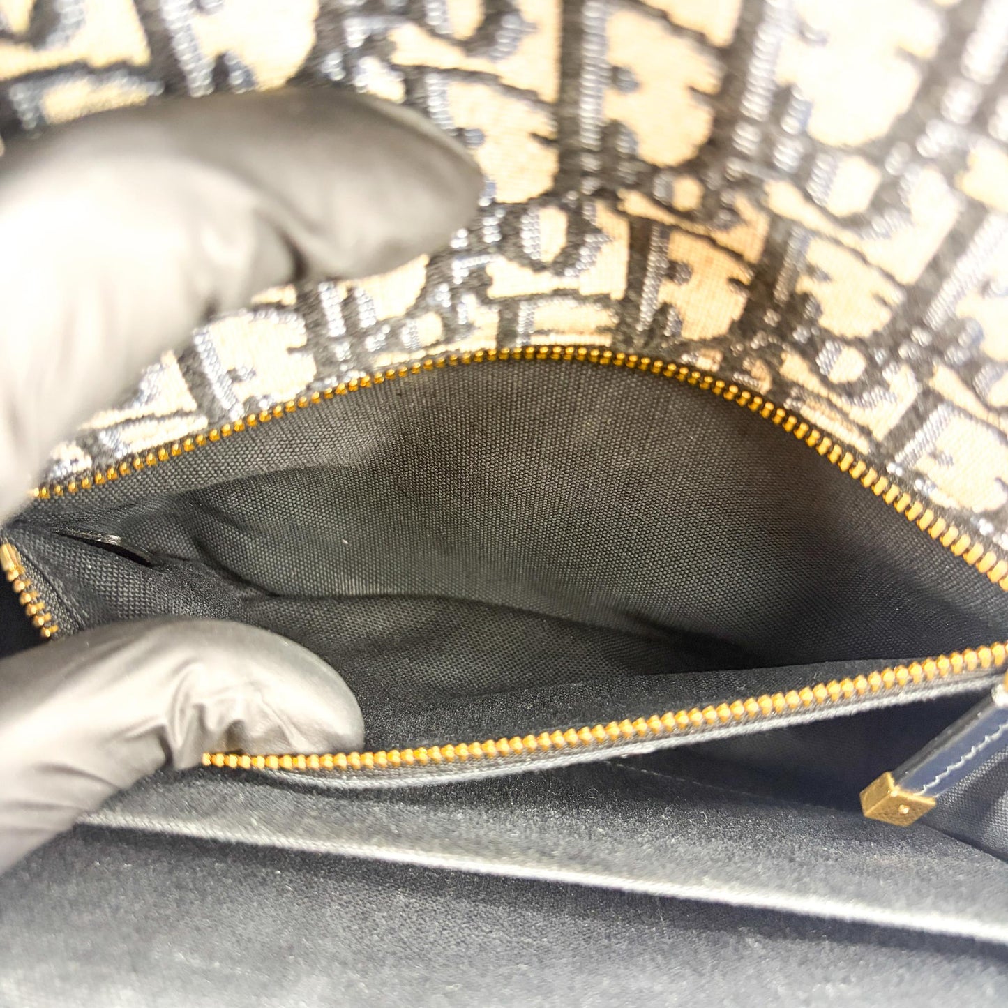 Dior 30 Montaigne Bag Blue Oblique Jacquard