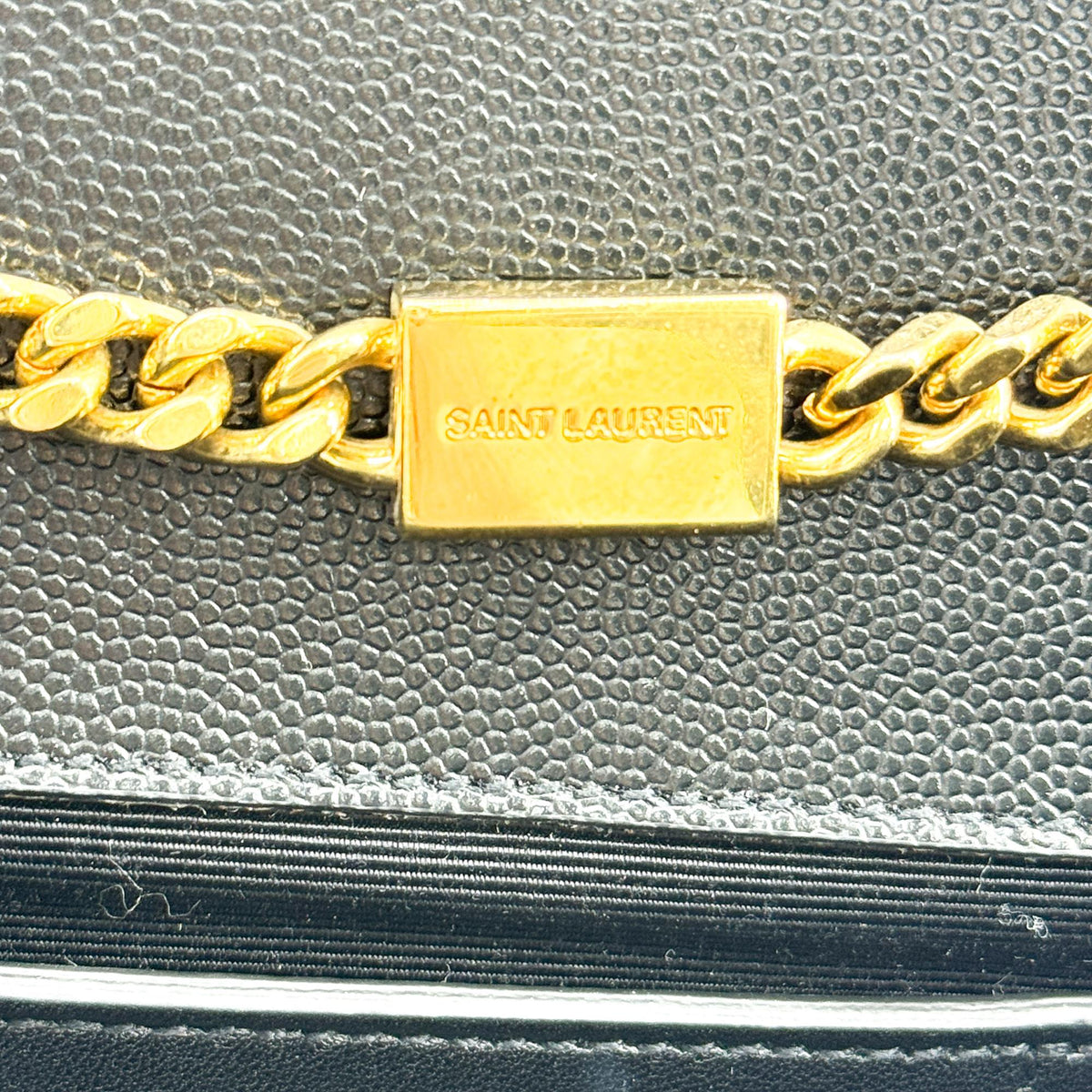 Saint Laurent Monogram Kate Small Shoulder Bag Black Gold Hardware