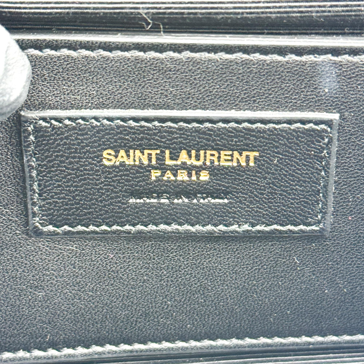 Saint Laurent Monogram Kate Small Shoulder Bag Black Gold Hardware