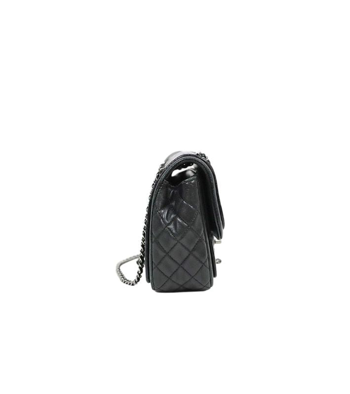 Chanel Black Paillette Chain Shoulder Bag
