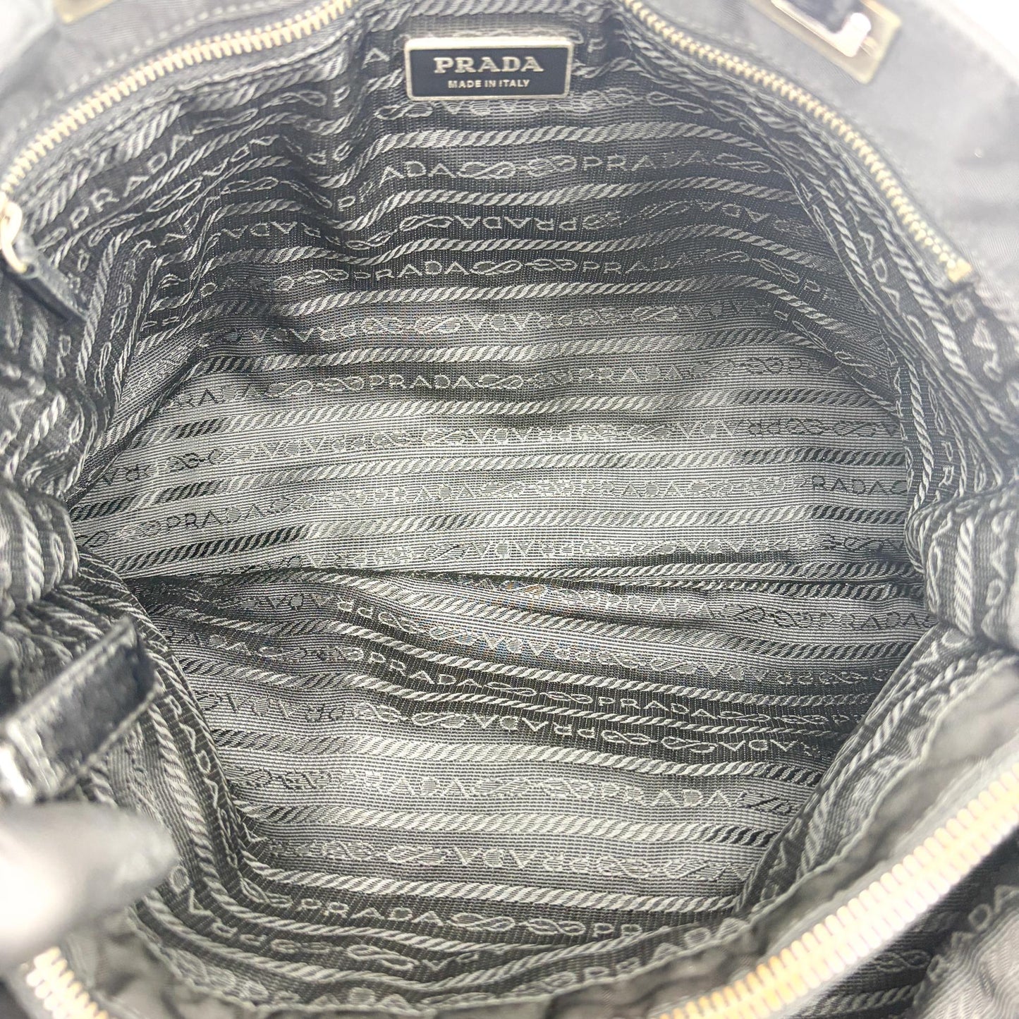 Prada Tessuto Nylon Shoulder Bag Black