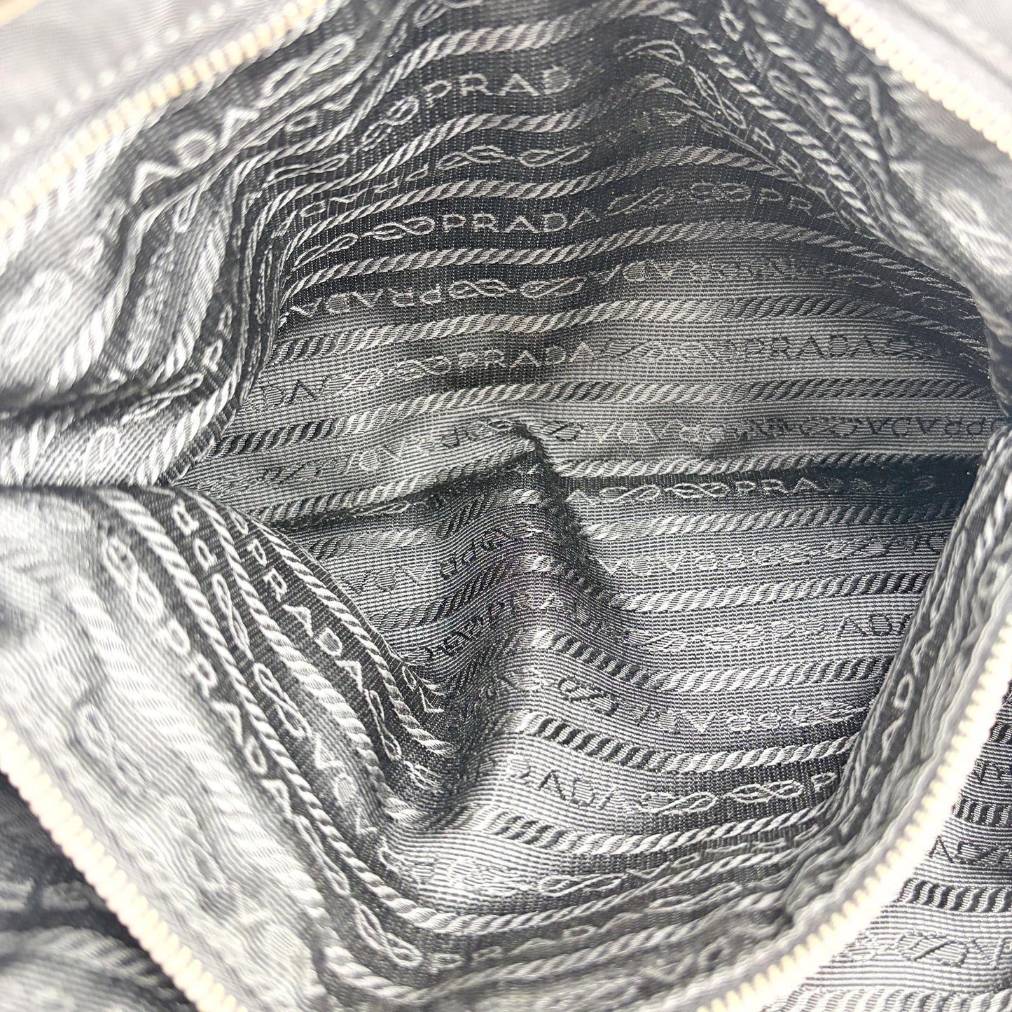 Prada Tessuto Nylon Shoulder Bag Black