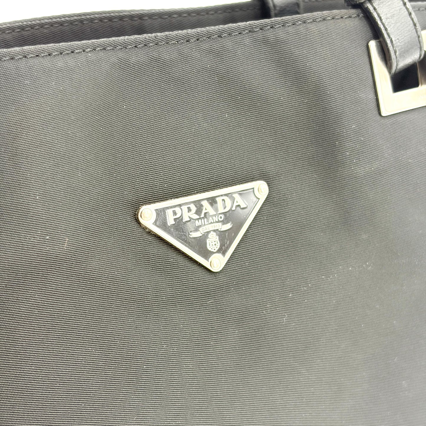 Prada Tessuto Nylon Shoulder Bag Black