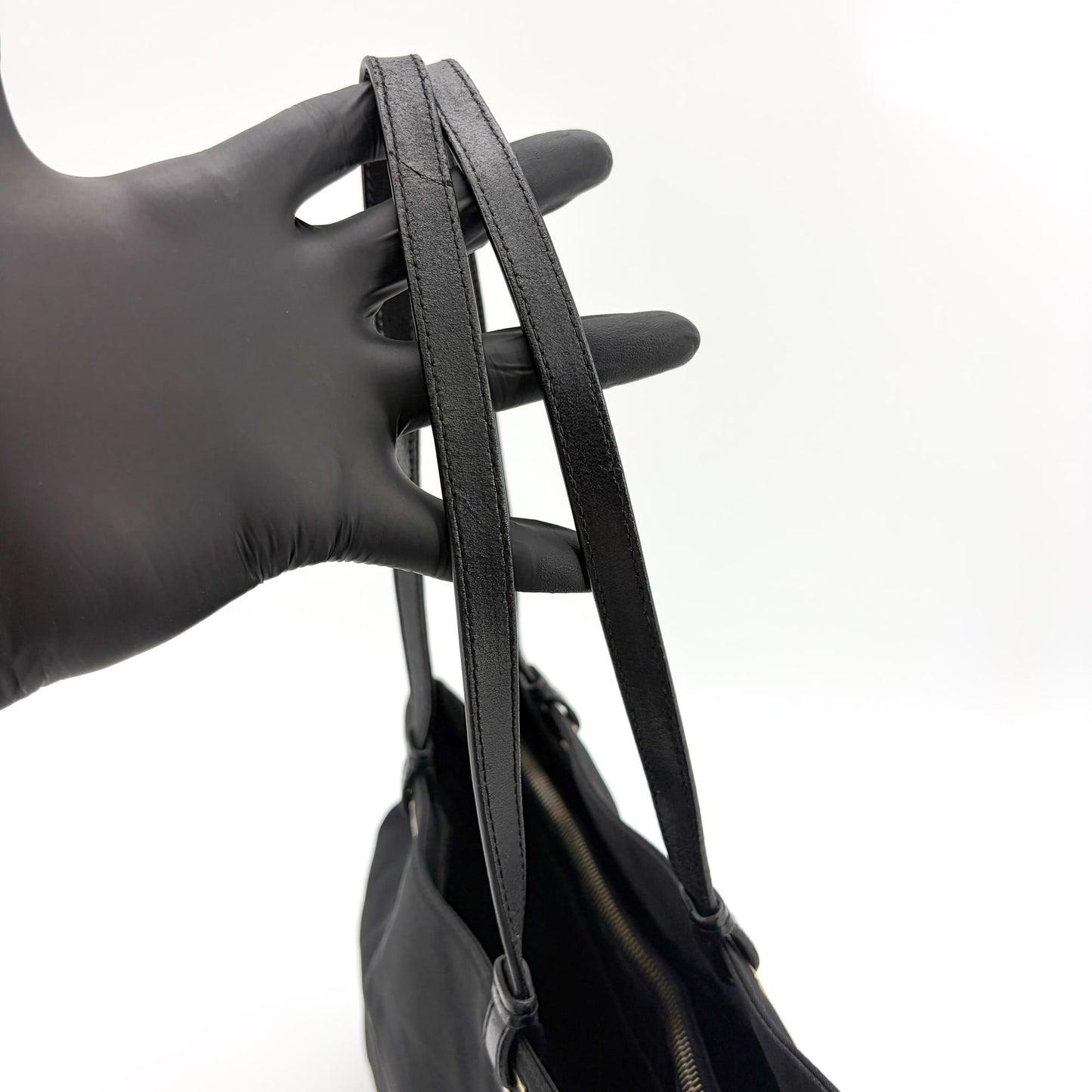 Prada Tessuto Nylon Shoulder Bag Black