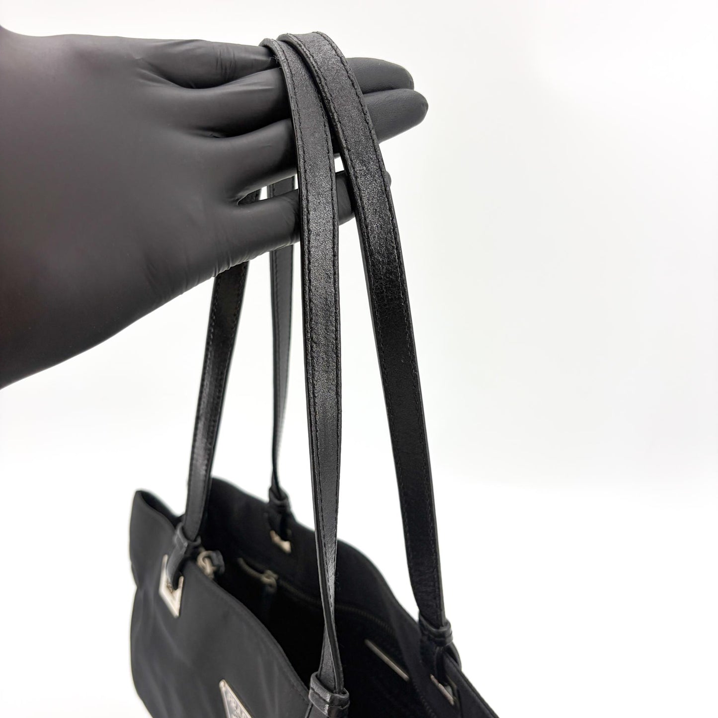 Prada Tessuto Nylon Shoulder Bag Black