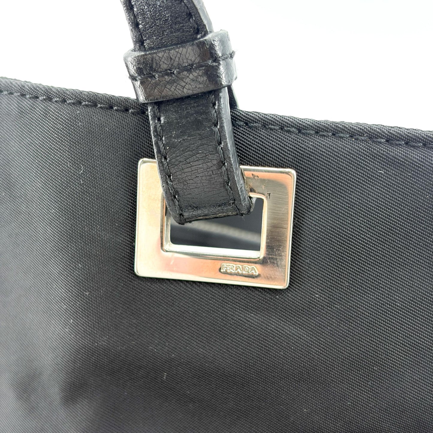 Prada Tessuto Nylon Shoulder Bag Black
