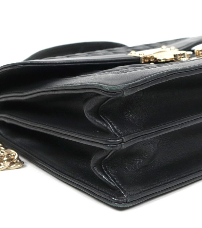 Miu Miu Confidential Matelassé Shoulder Bag Black
