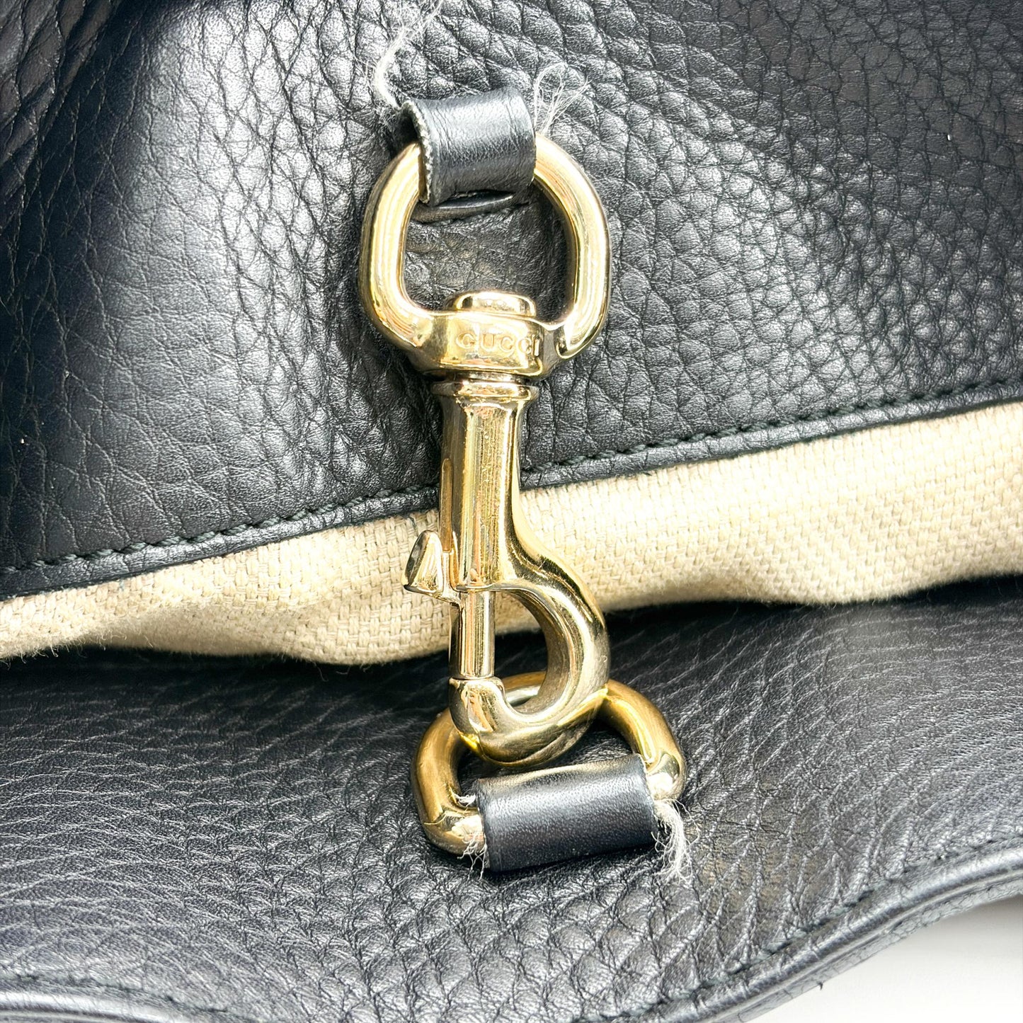 Gucci Soho Tassel Chain Shoulder Bag Black