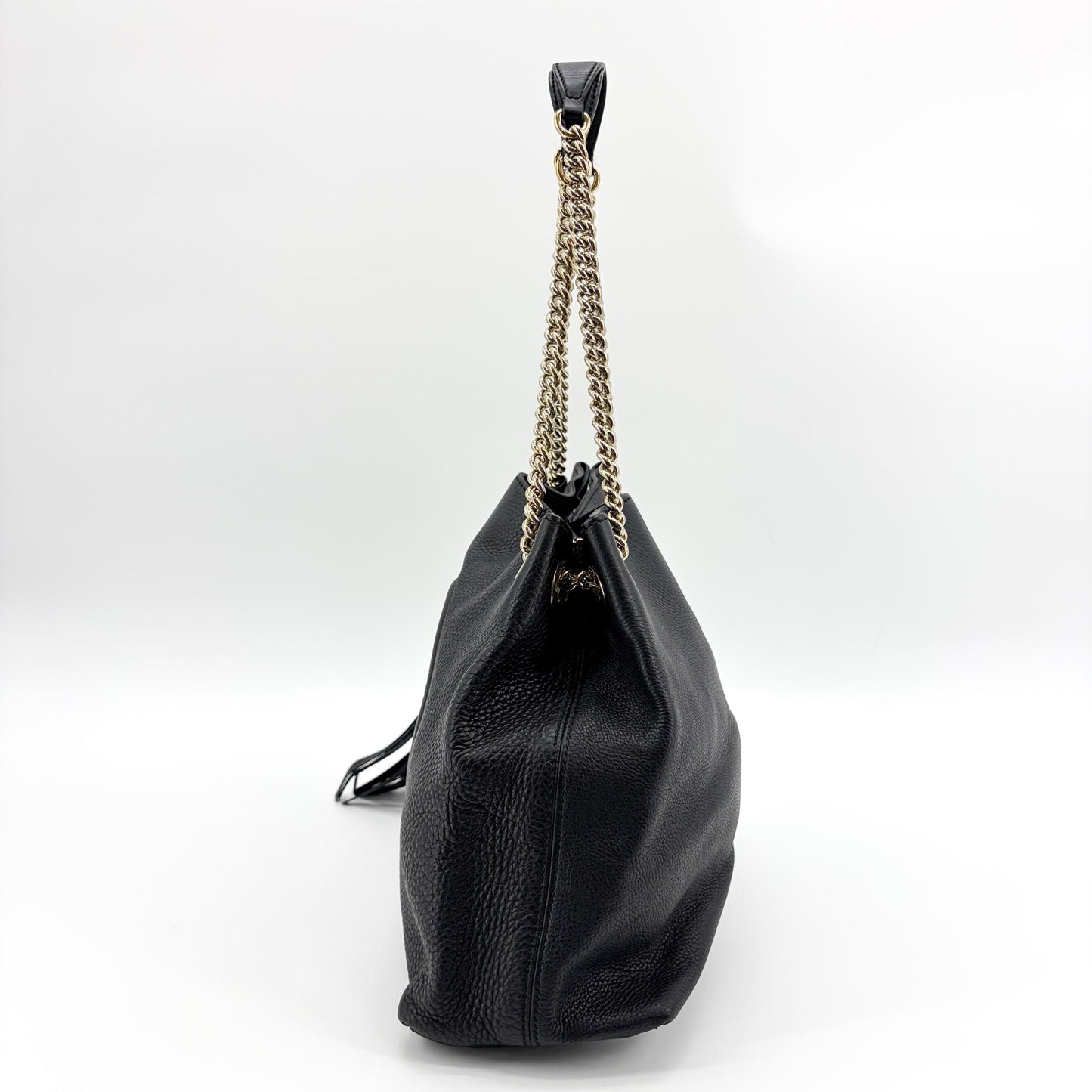 Gucci Soho Tassel Chain Shoulder Bag Black