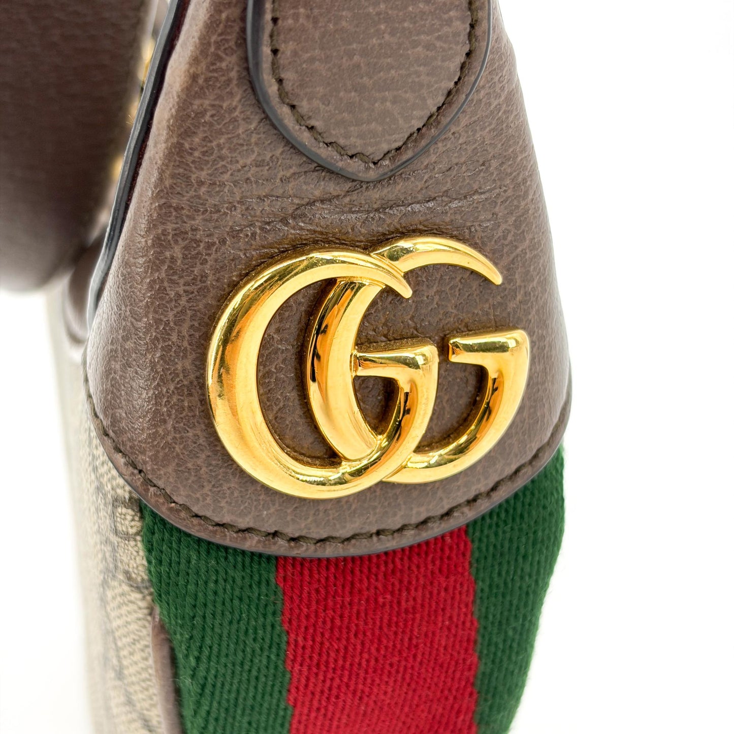 Gucci Ophidia Small GG Shoulder Bag Brown