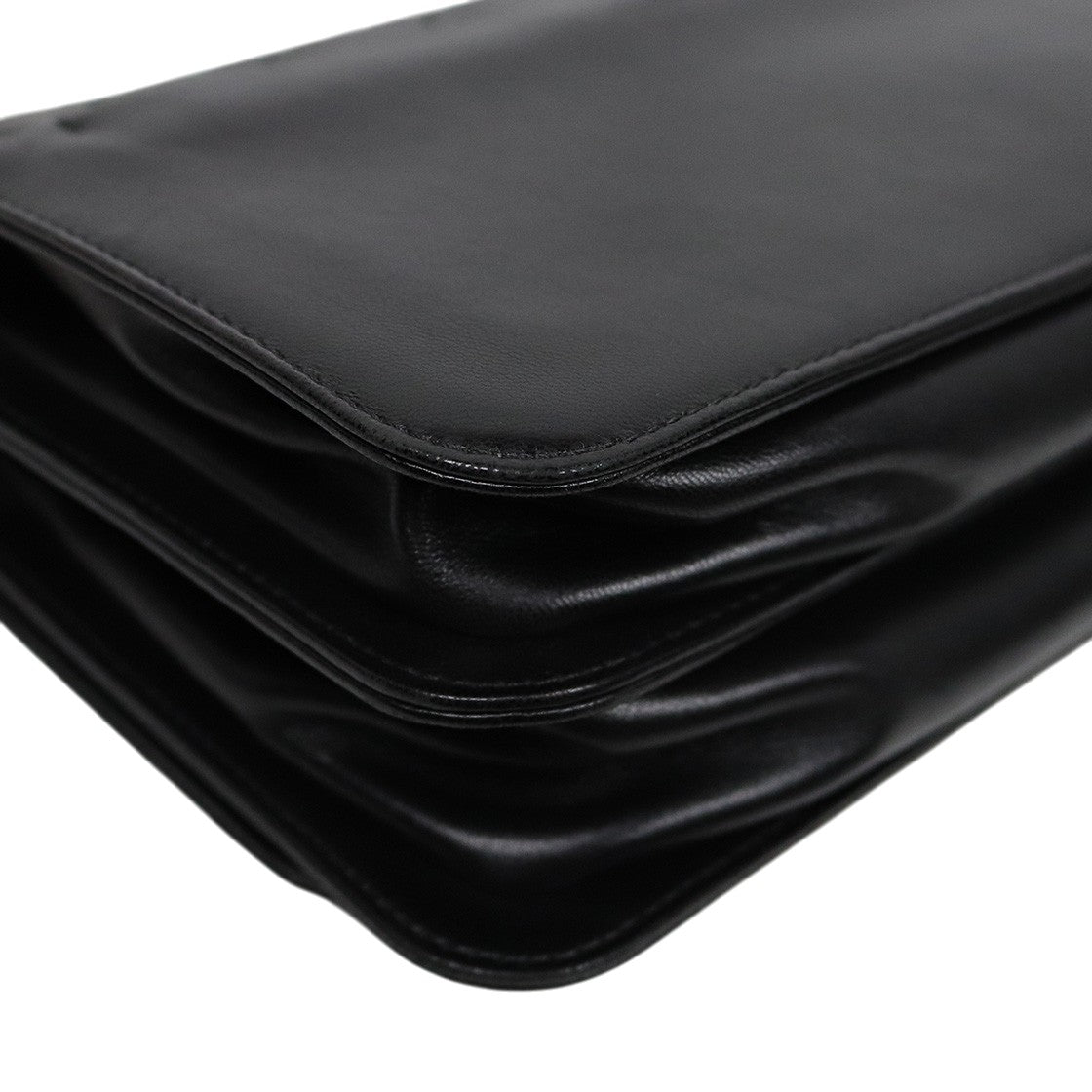 Chanel Black Lambskin Top-Handle Shoulder Bag