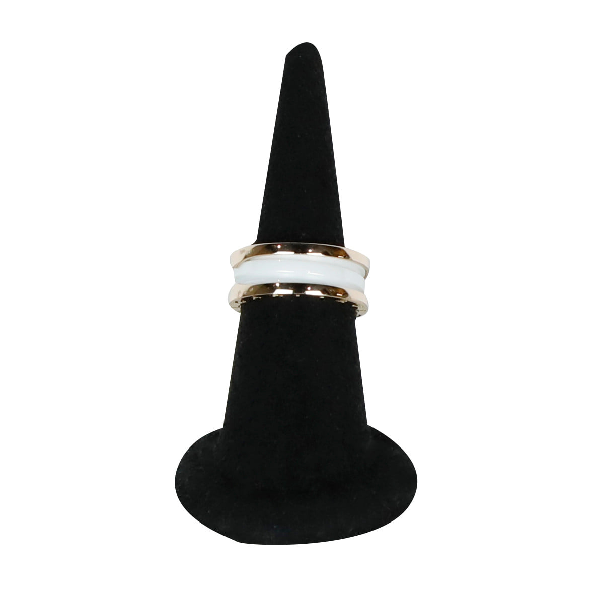 54 Ceramic B.Zero1 2-Band Ring