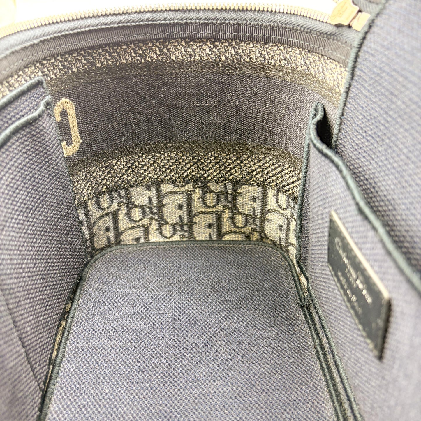 Dior Travel Vanity Case Blue Oblique Embroidered Canvas