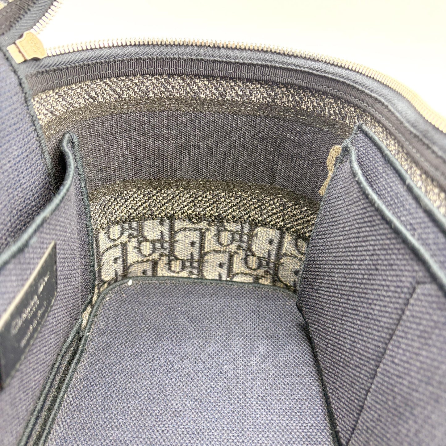 Dior Travel Vanity Case Blue Oblique Embroidered Canvas
