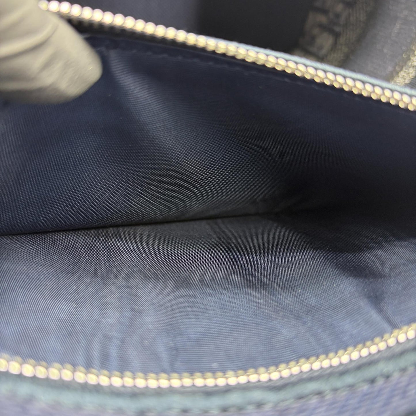 Dior Travel Vanity Case Blue Oblique Embroidered Canvas