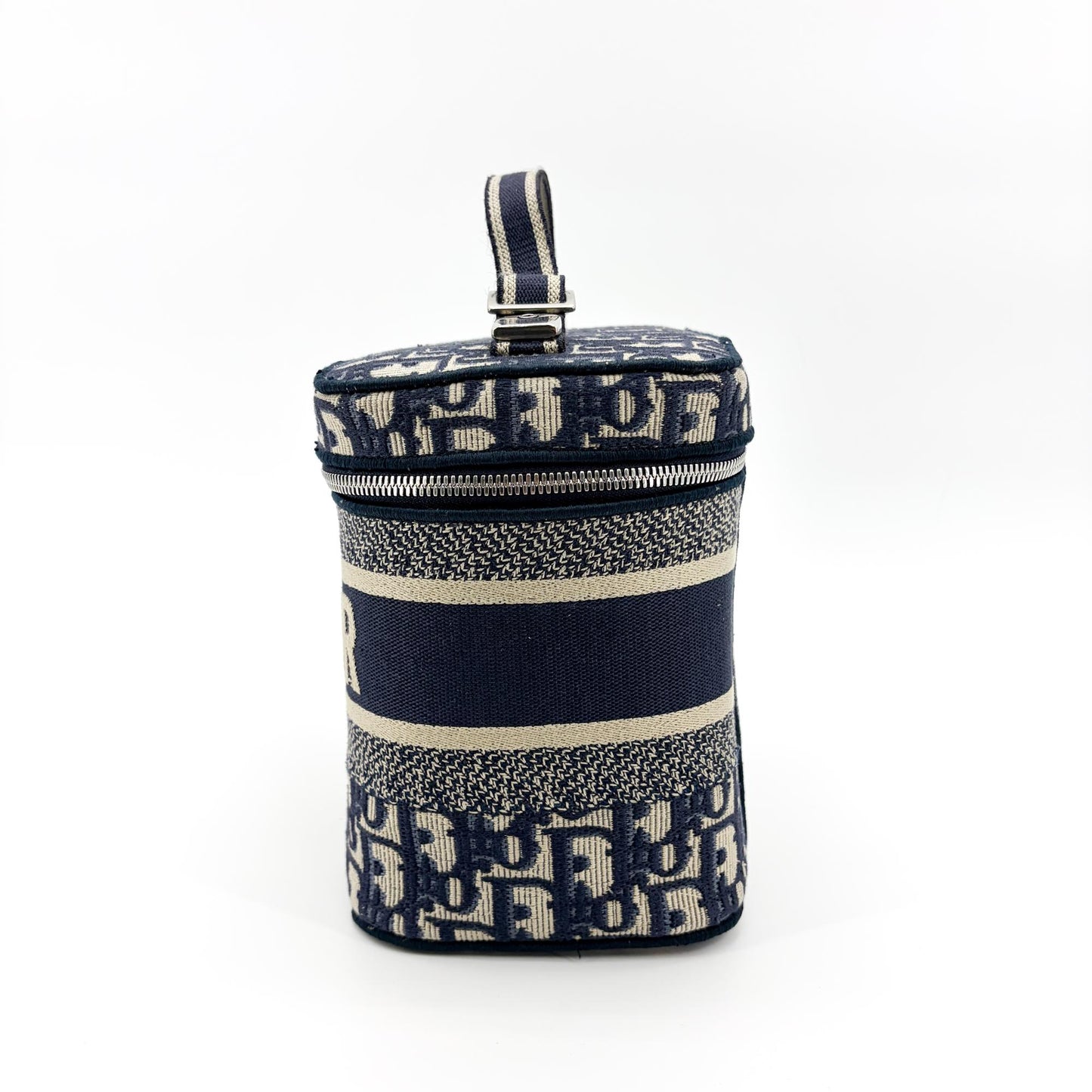 Dior Travel Vanity Case Blue Oblique Embroidered Canvas