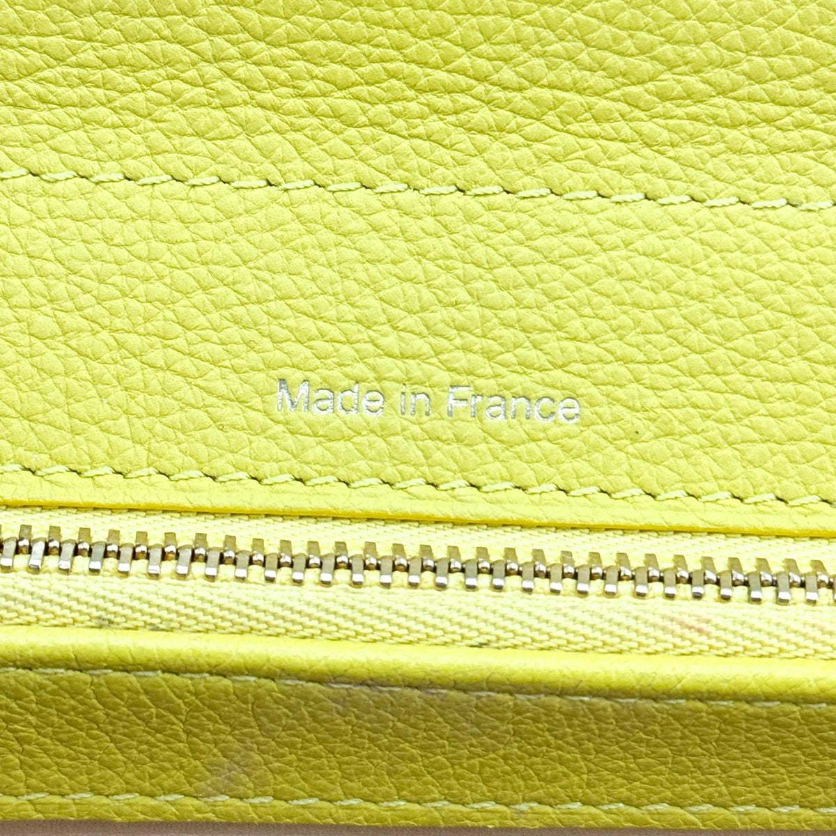 Delvaux Brillant MM Yellow Silver Hardware