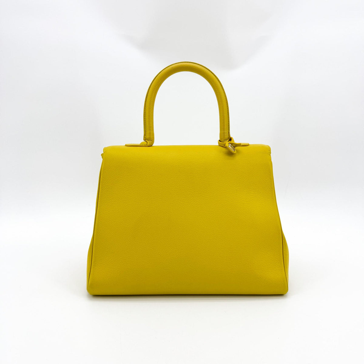 Delvaux Brillant MM Yellow Silver Hardware