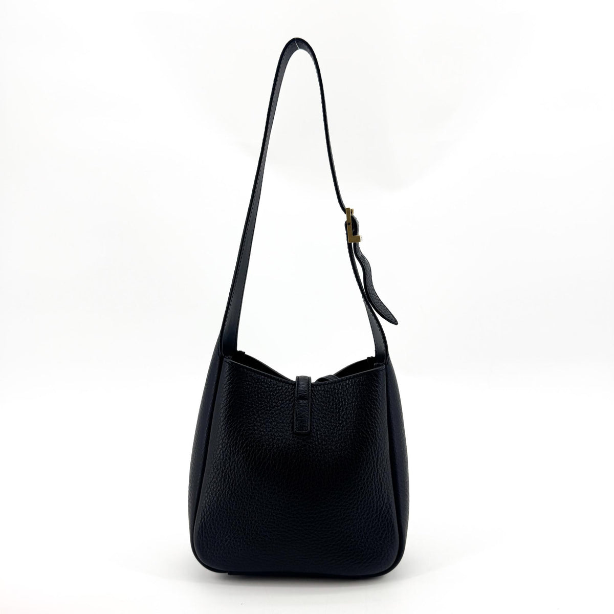 Saint Laurent Le 5 A 7 Mini Hobo Bag Black Gold Hardware
