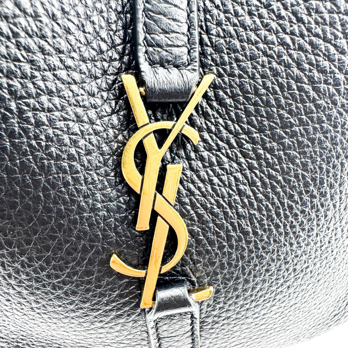 Saint Laurent Le 5 A 7 Mini Hobo Bag Black Gold Hardware
