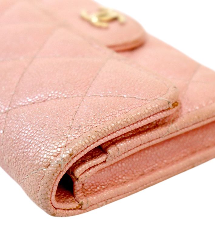 Chanel Pink Classic Card Wallet