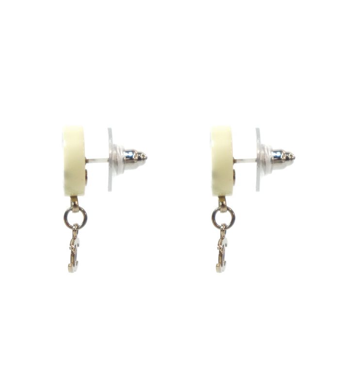 Chanel Round Coco Chanel CC Earrings