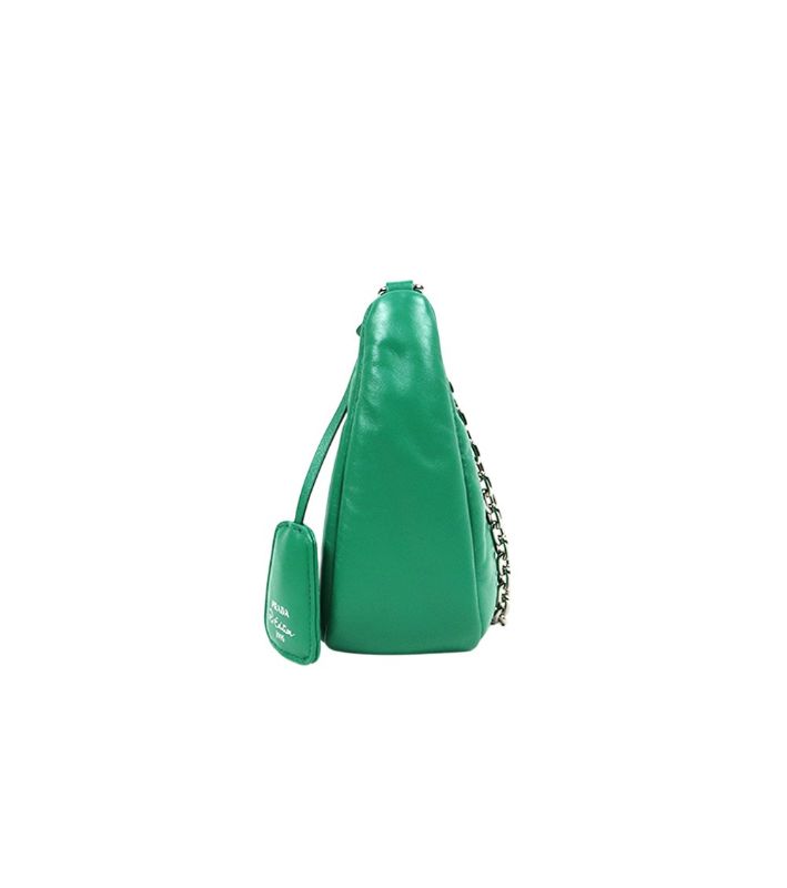 Prada Green Padded 2005 Re-edition Multi Hobo Crossbody Bag