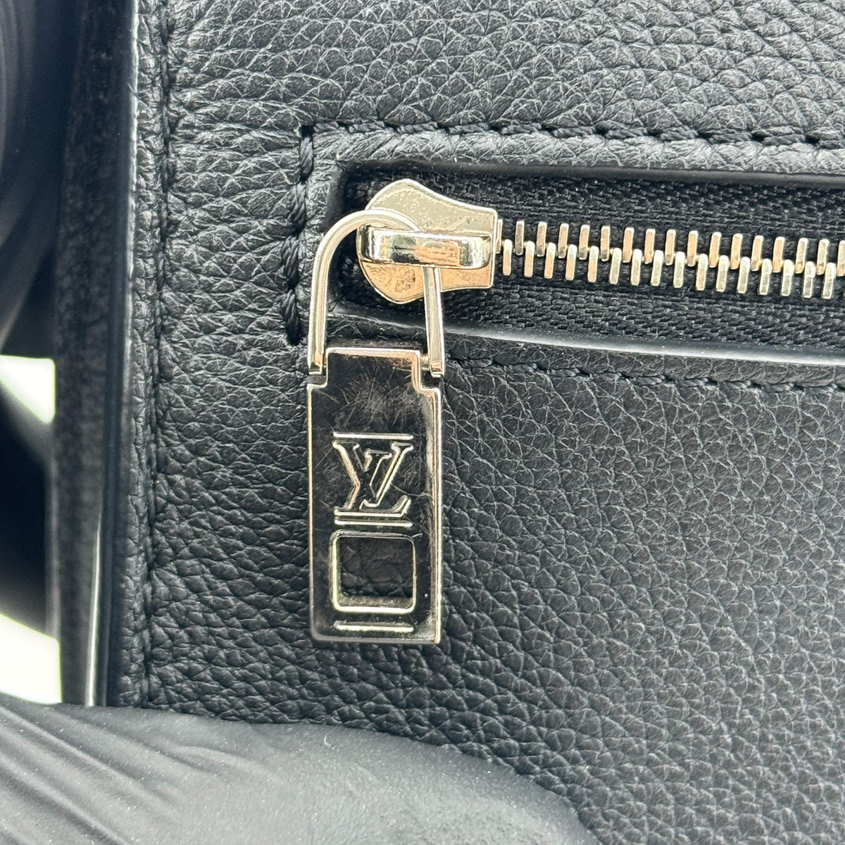 Louis Vuitton My Lock Me BB Chain Shoulder Bag Black Silver Hardware
