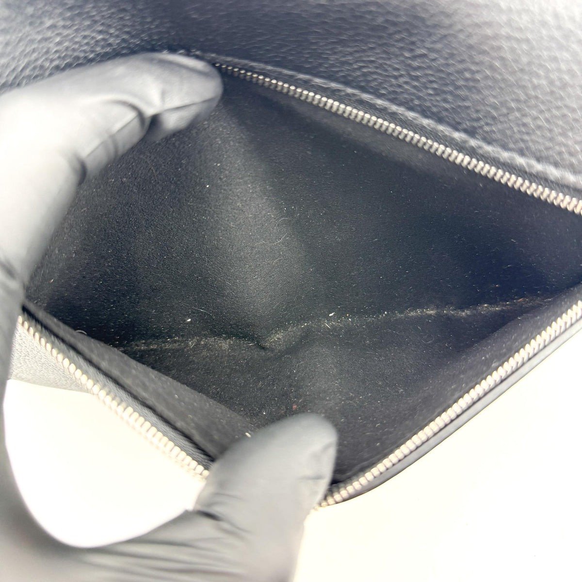 Louis Vuitton My Lock Me BB Chain Shoulder Bag Black Silver Hardware