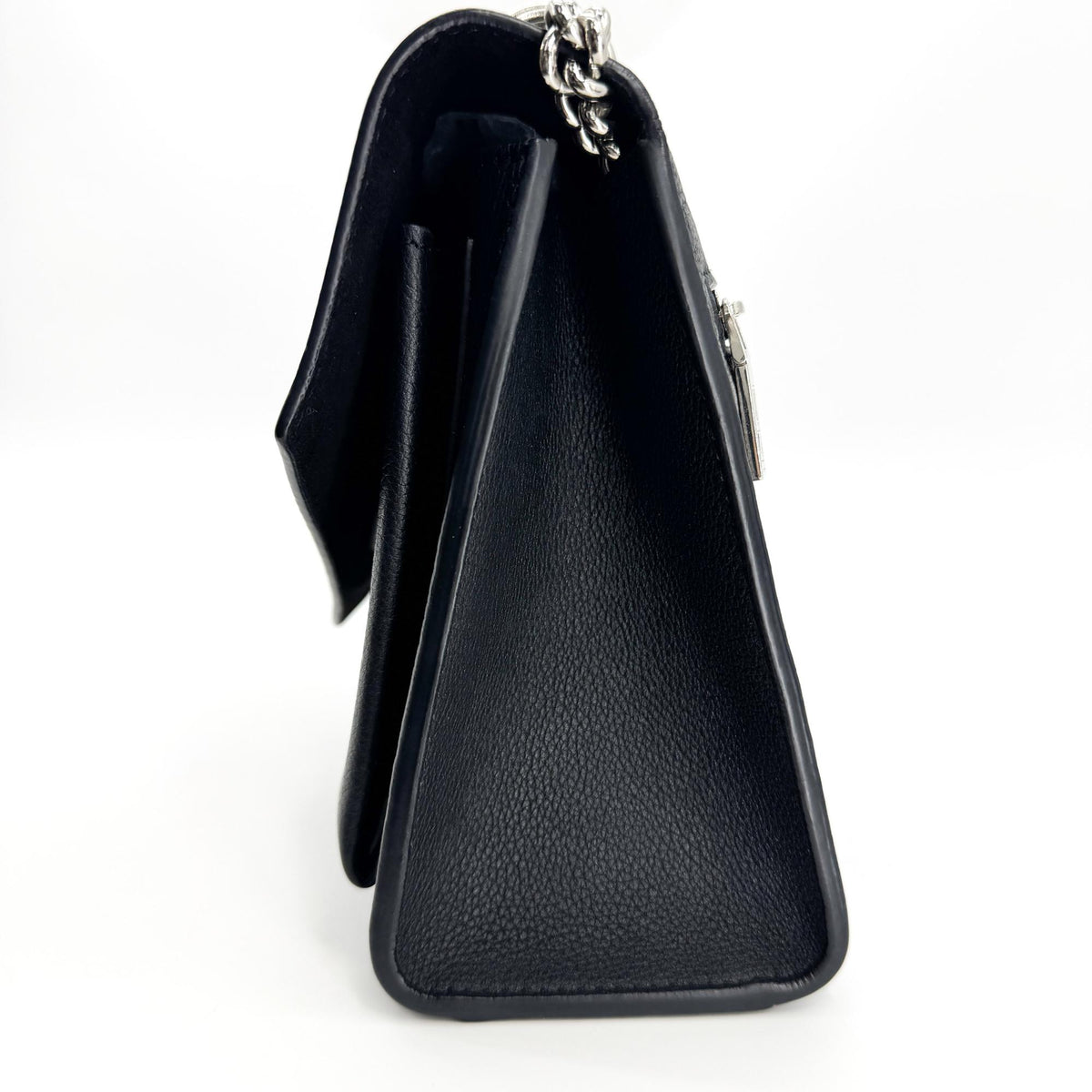Louis Vuitton My Lock Me BB Chain Shoulder Bag Black Silver Hardware
