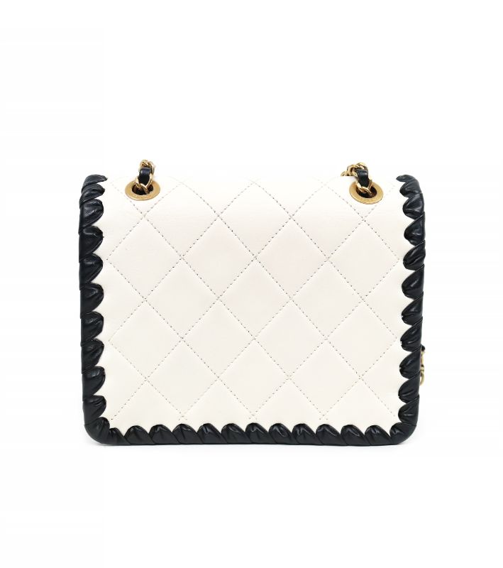 Chanel Mini White Flap Shoulder Bag