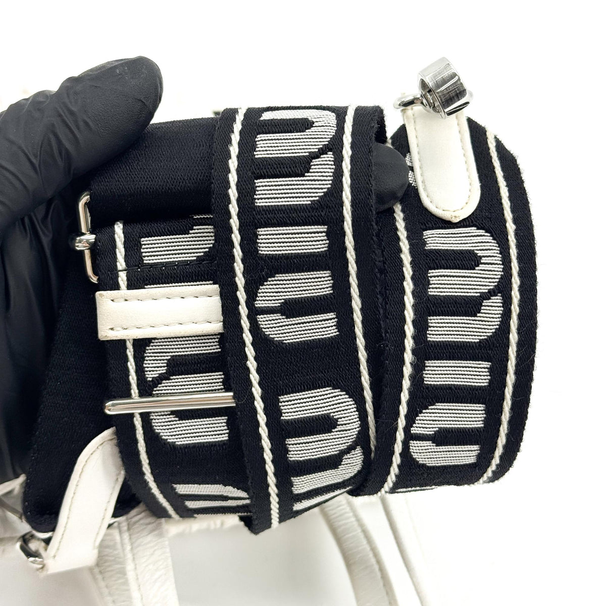 Miu Miu Matelassé Leather Mini Tote Bag White