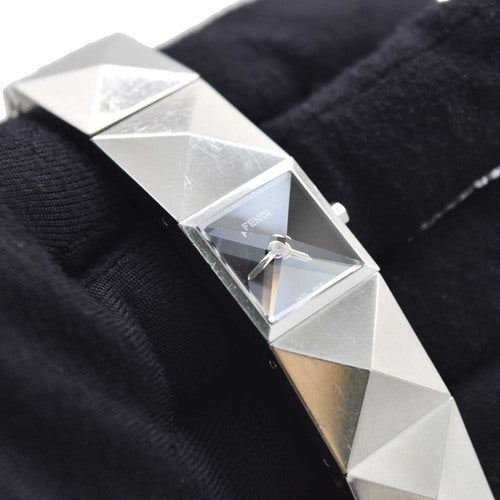 Fendi Metal Pyramid Silver Watch 4250L